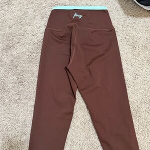 Fancy Boutique Brown and Blue Leggings